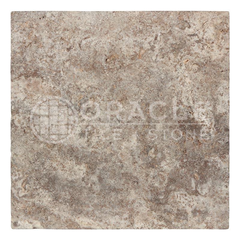 Silver Travertine - 12" X 12" Field Tile