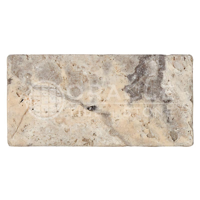 Silver Travertine - 3" X 6" Rectangular Field Tile
