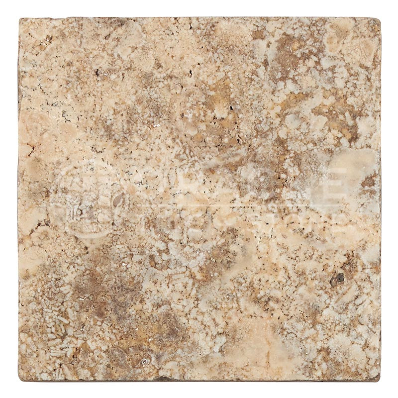 Silver Travertine - 4" X 4" Field Tile