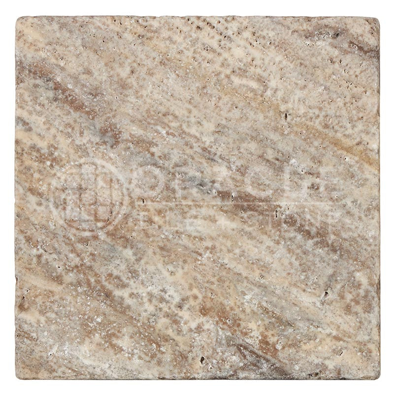 Silver Travertine - 6" X 6" Rectangular Field Tile