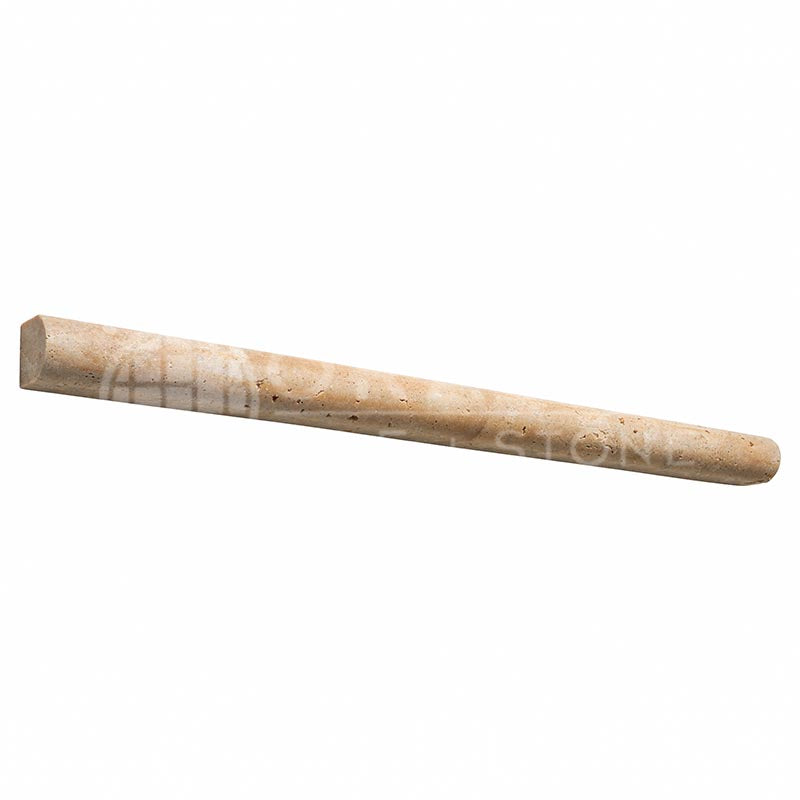 Walnut Travertine - 3/4" X 12" Bullnose Liner